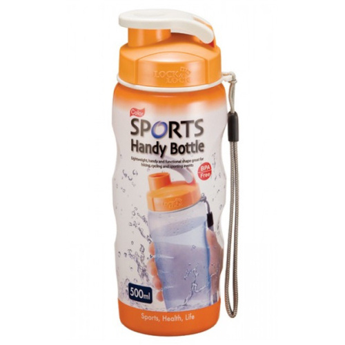 Joogipudel Lock&Lock Sports 0,5l, oranþ