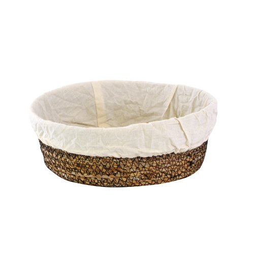 Punutud korv ovaalne, tekstiil , 27x20x10cm