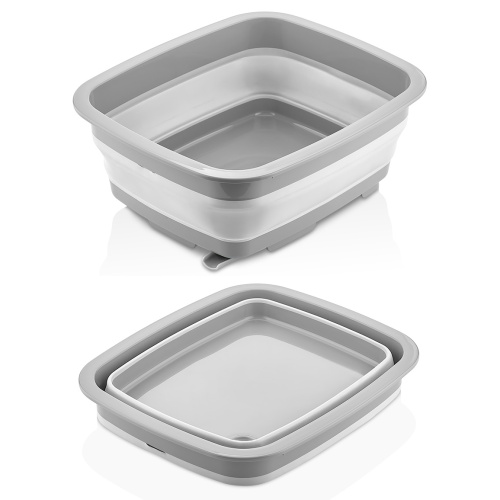 Volditav kauss äravooluga 9L, silikoon