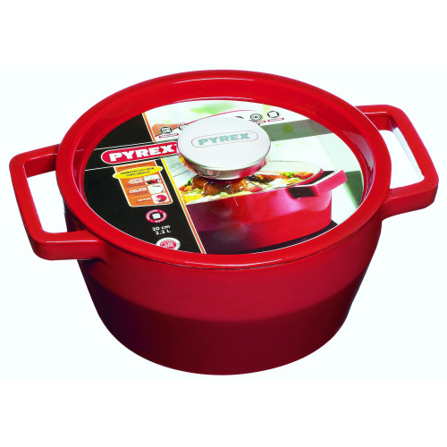 Ümar malmpott 2,2l/d.20cm, punane