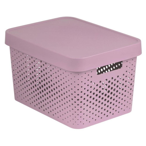 Kast kaanega Infinity 17l, roosa