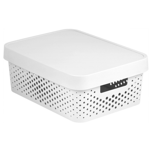 Kast kaanega Infinity 11l, valge