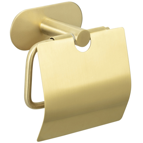 Tualettpaberihoidja Orea, kuld, kaanega (kleebitav)