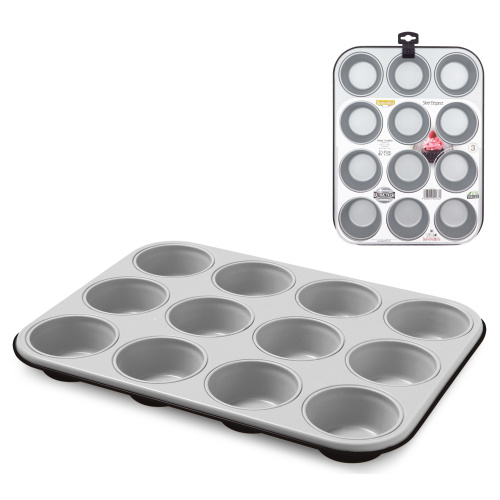 Muffinipann Silver Elegance, 12 pesa