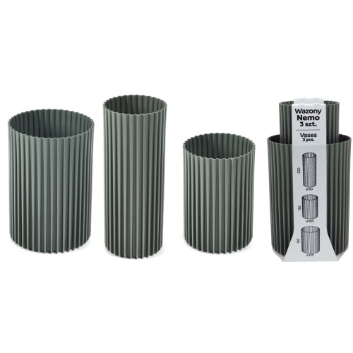 Vaaside komplekt NEMO 3tk rohekashall