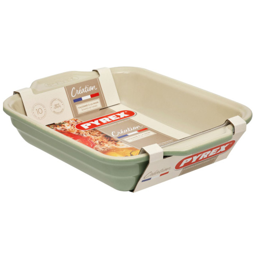 Ahjuvorm 37x28cm, 2,6l, roheline, keraamiline