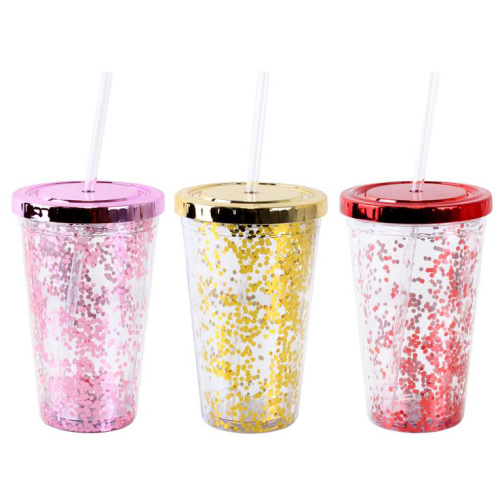 Joogitops kõrrega Konfetti 0,5l, värvivalik