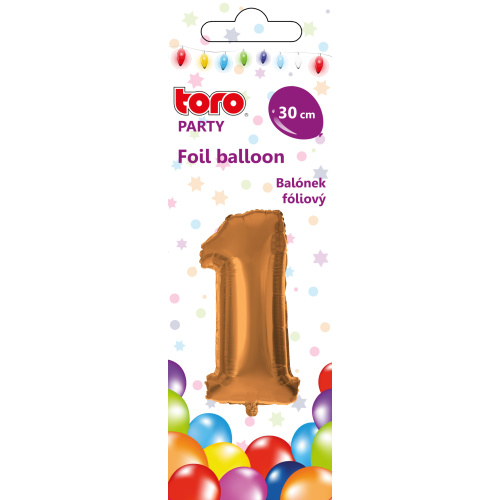 Õhupall nr.1 30cm, pronks