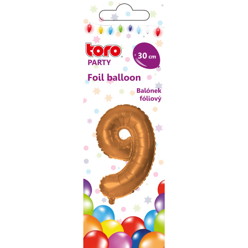 Õhupall nr.9 30cm, pronks