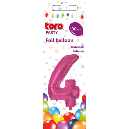 Õhupall nr.4 30cm, roosa