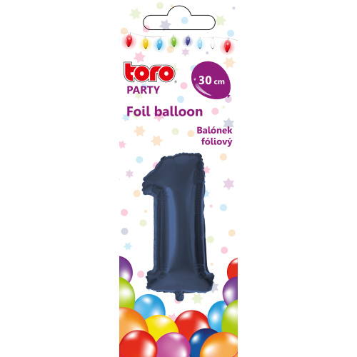 Õhupall nr.1 30cm, tumesinine