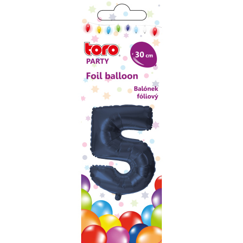 Õhupall nr.5 30cm, tumesinine