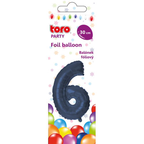 Õhupall nr.6 30cm, tumesinine