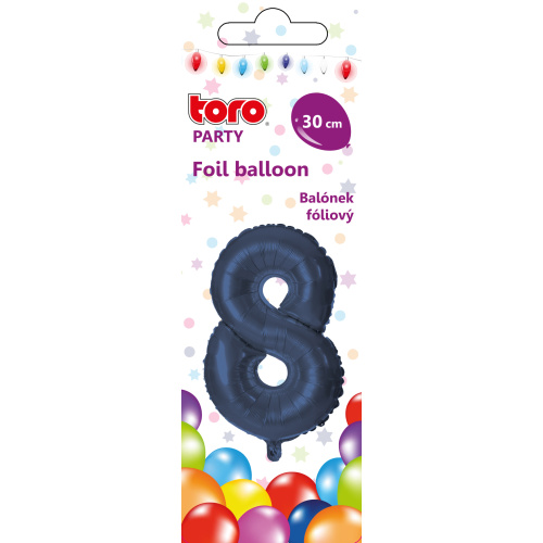 Õhupall nr.8 30cm, tumesinine