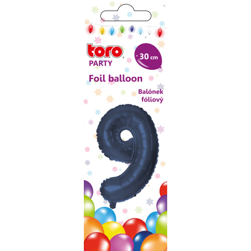 Õhupall nr.9 30cm, tumesinine