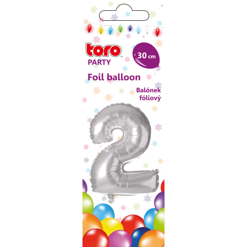 Õhupall nr.2 30cm, hõbe