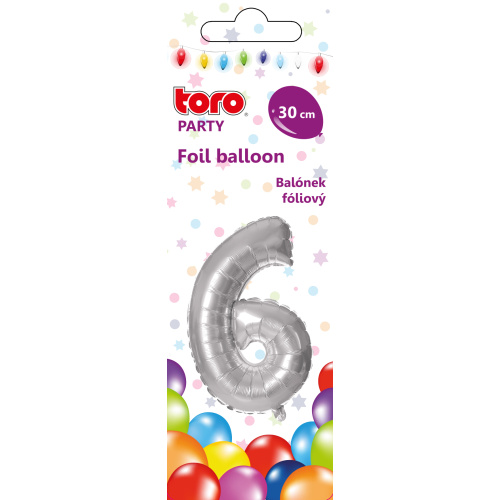 Õhupall nr.6 30cm, hõbe