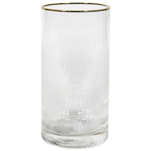 Klaas, ribbed, kuldne äär