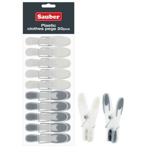 Plastikust pesulõksud M 20tk, värvivalik