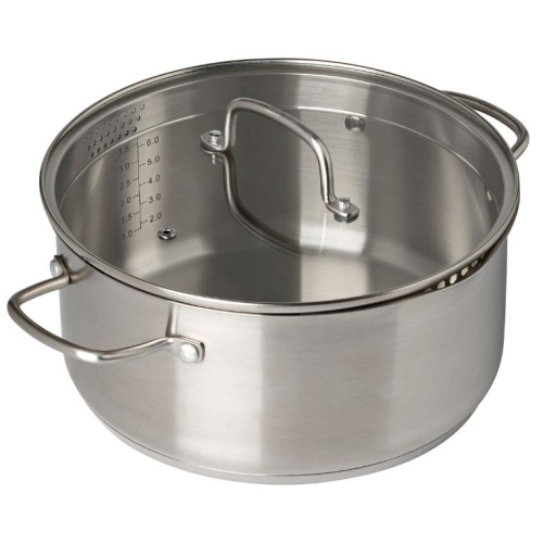 Pott roostevabast terasest Infinity d.24cm, 4,1l