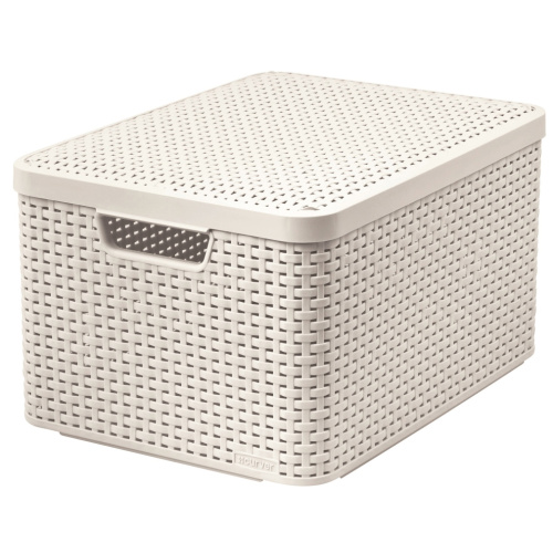 Kast kaanega Style L 30l, valge