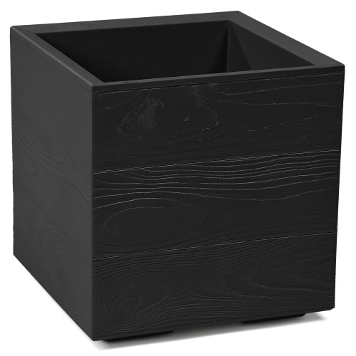 Lillekast ratastel Karo 30x30x30cm, 13l must