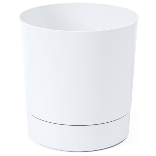 Lillepott Aura alusega d.14/h.15cm, valge