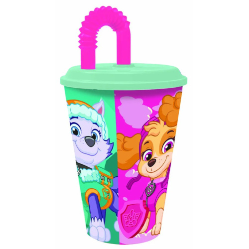 Joogitops kõrrega Paw Patrol 430ml, roosa