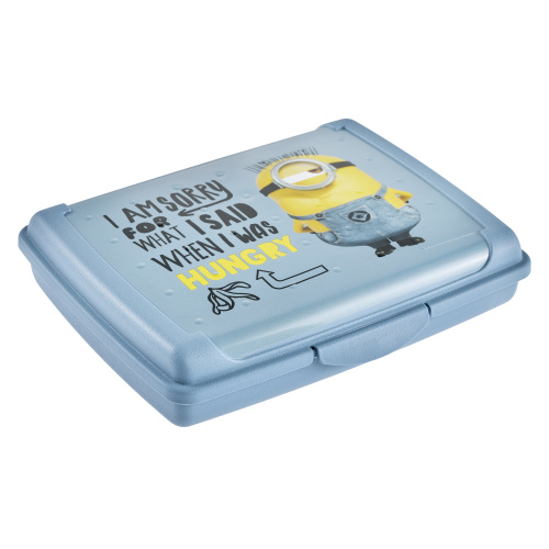 Toidukarp Minions click 0,5L sinine