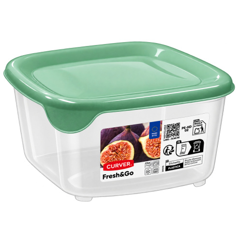 Toidukarp Fresh&Go 1,2L, kandiline, roheline
