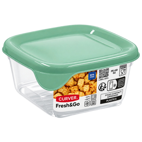 Toidukarp Fresh&Go 0,25l, kandiline, roheline