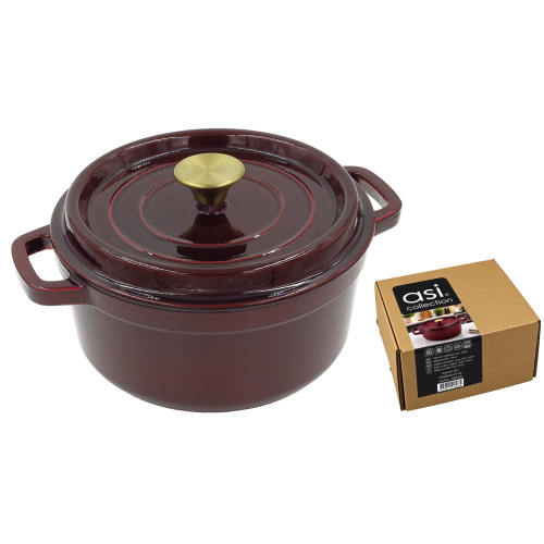 Malmpott ümar 3,6L/¨24cm, punane