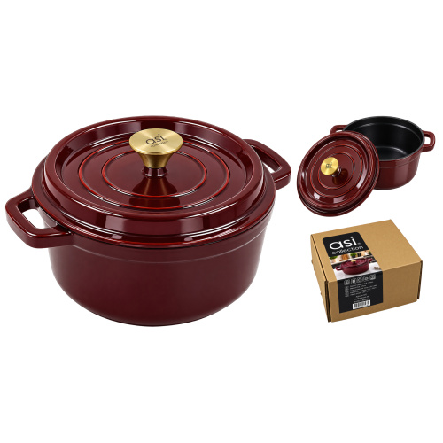 Malmpott ümar 3,6L/¨24cm, punane