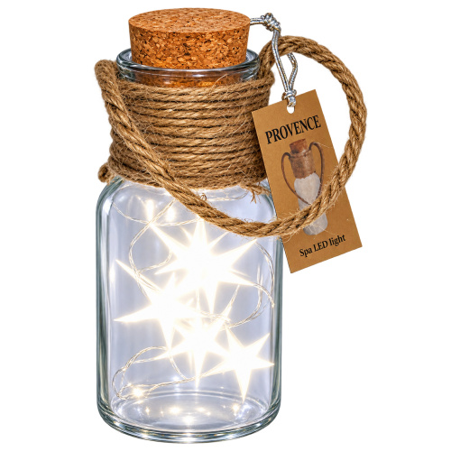 Led latern  d.6,5/h.15cm, valge