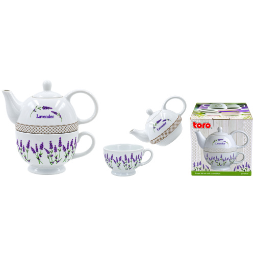 Teekann kruusiga Lavendel  480ml/320ml