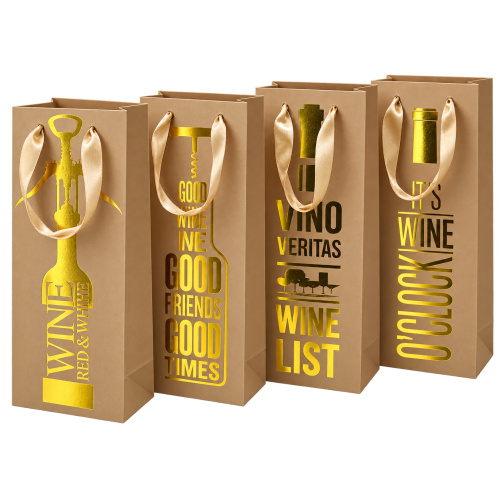 Kinkekott Vino Kraft 36x12,5x8,5cm, pudelile, valik